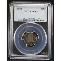 1831 Capped Bust Dime PCGS VG08