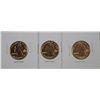 Image 1 : 3 Gold Plated Quarters-ME,AL,KY