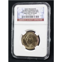 2007-P Washington 1st Day Issue UNC NGC UNC