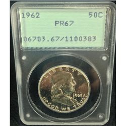 1962 Franklin PCGS PR67 - OGH