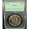Image 1 : 1962 Franklin PCGS PR67 - OGH
