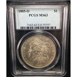 1885-O Morgan PCGS MS63