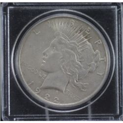 1922 Peace Dollar - AU Details