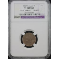 1857 Flying Eagle NGC - VF Details