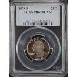 1978-S Washington Quarter PCGS - PR69DCAM