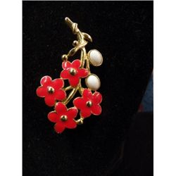 Pin & Flower Necklace