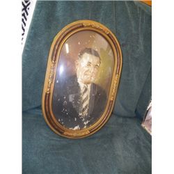 Antique Ornate & Tiger Wood Frame