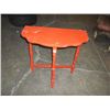 Image 1 : Rustic Side Table Painted Red