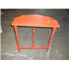 Image 2 : Rustic Side Table Painted Red