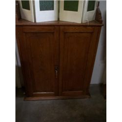 Small Wood Cabinet with shelves