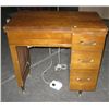 Image 2 : Elna Brand Sewing Machine and 3 Drawer Table,