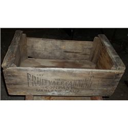 Vintage Old Crate Fruitvale Canning ,Oakland, Ca