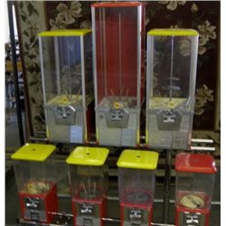 7 Each Coin Turn Vending Machine, With Cart,