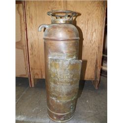 Vintage Brass Fire Extinguisher