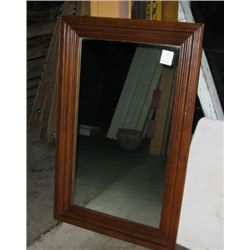 Wood framed Mirror, 45"x30"
