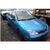 Image 2 : 2007 FORD FOCUS, BLUE, 4DR, VIN 1FAFP34N57W354672