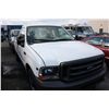 Image 2 : 2002FORD F250 XL SUPERDUTY PU TRUCK, WHITE, VIN 1FTNF20L42EA99986