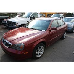 2004 SUZUKI VERONA, BURGANDY, VIN KL5VD52L04B107760