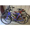 Image 1 : 3 BIKES - BLUE SPORTEK 18 SPEED MOUNTAIN BIKE, RED PRECISION 12 SPEED MOUNTAIN BIKE, BLACK RALEIGH