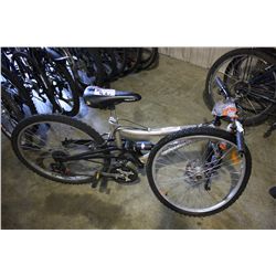 GREY DIAMOND BACK 21 SPEED FULL SUSPENSION MOUNTAIN BIKE *DAMAGE FRONT WHEEL*