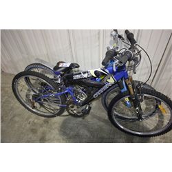 BLUE LESPO 7 SPEED FRONT SUSPENSION KIDS BIKE
