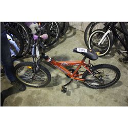 ORANGE DUNLOP 5 SPEED FRONT SUSPENSION KID BIKE