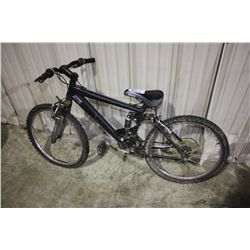 BLACK NO NAME 18 SPEED FULL SUSPENSION MOUNTAIN BIKE