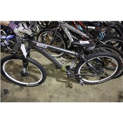 GREY NORCO 18 SPEED FRONT SUSPENSION MOUNTAIN BIKE