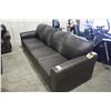 Image 1 : BROWN 2 PIECE FOUR SEAT LEATHER SOFA