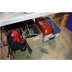 ASSORTED TOOLS, PRY BARS AND ETC