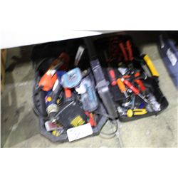 ASSORTED CORDLESS TOOLS AND HAND TOOLS