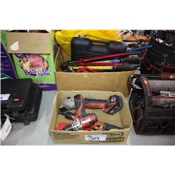 ASSORTED MILWAUKEE CORDLESS AND HANDLESS TOOLS