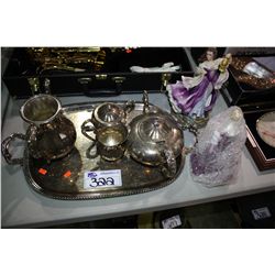 TEA SET WITH FIGURINES