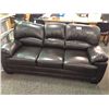Image 1 : DARK BROWN LEATHER SOFA AND LOVE SEAT SET