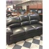 Image 2 : DARK BROWN LEATHER SOFA AND LOVE SEAT SET