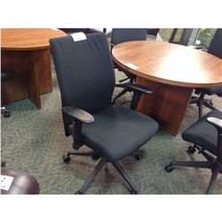 BLACK MULTI LEVER ADJ. ARM TASK CHAIR