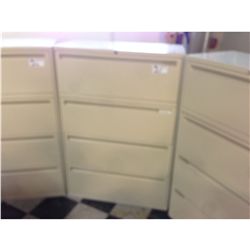 OFFICE SPECIALTY BEIGE 4 DRW. LATERAL FILE CABINET