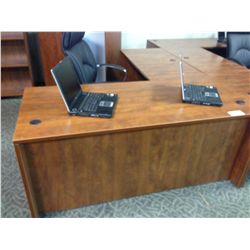 CHERRY L-SHAPED DESK