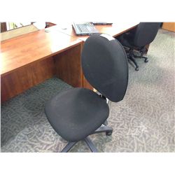 BLACK MULTI LEVER ERGONOMIC STENO CHAIR