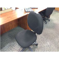 BLACK MULTI LEVER ERGONOMIC STENO CHAIR