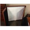 Image 2 : CHERRY WALL MOUNT 2 DOOR MAGNETIC WHITE BOARD CONFERENCE CABINET