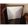 Image 2 : CHERRY WALL MOUNT 2 DOOR MAGNETIC WHITE BOARD CONFERENCE CABINET