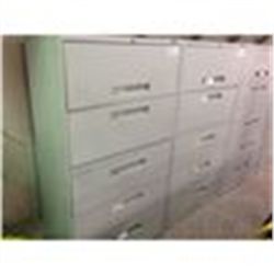 COLE GREY 4 DRW. LATERAL FILE CABINET