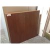Image 1 : CHESTNUT 2 DOOR WALL MOUNT BOARDROOM CABINET