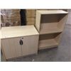 Image 1 : 2 PCS. OF MAPLE FURNITURE, STORAGE CABINET AND BOOKSHELF
