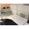 Image 1 : 3 TEKNION 6` X 6` CORNER OFFICE CUBICLES WITH ACCESSORIES