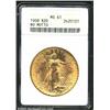 Image 1 : 1908 $20 No Motto MS61 ANACS.