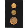 Image 1 : 1908 $2 1/2 Quarter Eagle AU50 Reverse Scratches Uncertified; 1925-D Quarter Eagle AU50 Cleaned Unce