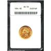 1854 $3 AU50 ANACS.