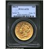 1862-S $20 AU53 PCGS.